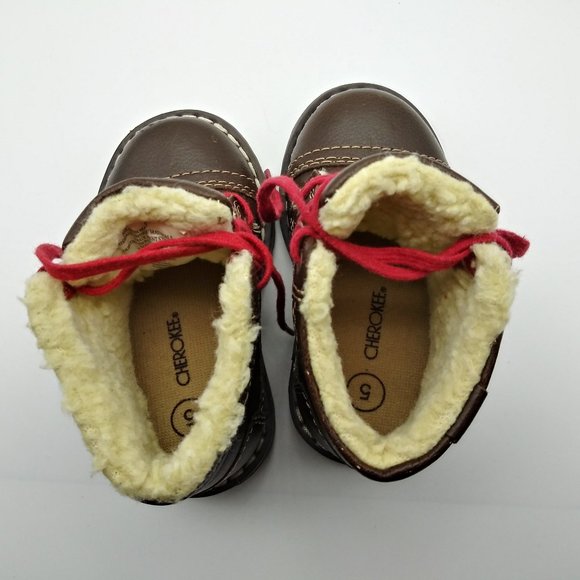 Cherokee Sherpa-lined Leather Boot NWOT - Picture 4 of 7